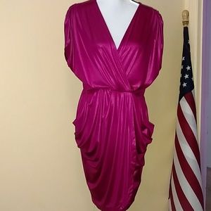 Forever 21 magenta dress with pockets size 1X